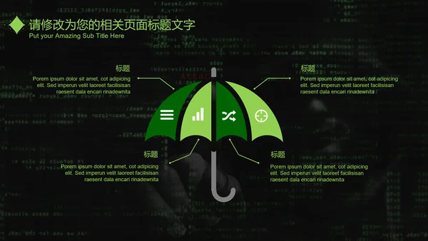 互联网信息安全汇报PPT模板