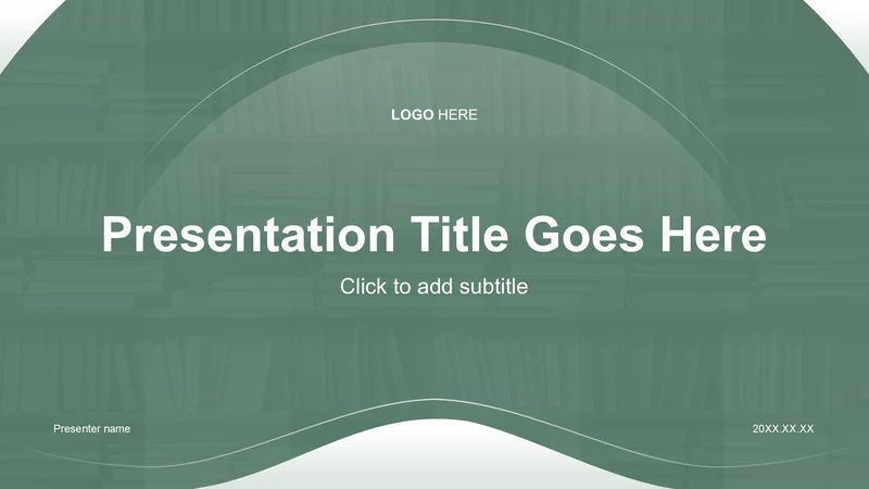 绿色简约风教育培训PPT主题