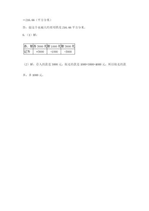 小学毕业班数学检测题（考点梳理）.docx