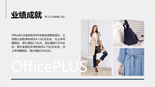简约图文风白色企业服装品牌宣传PPT模板