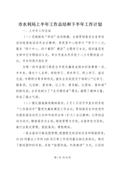 市水利局上半年工作总结和下半年工作计划.docx