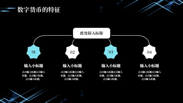 数字货币现状及发展方向通用PPT模板