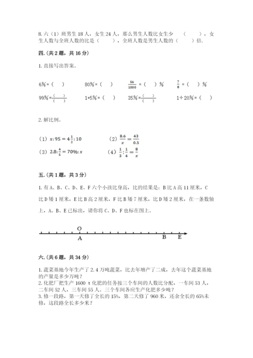 小学数学六年级下册竞赛试题及完整答案【名师系列】.docx