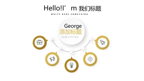 金色时尚金融投资理财行业通用PPT动态模板