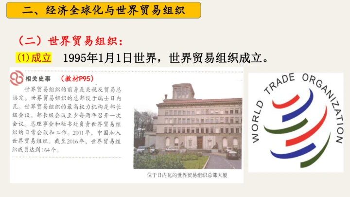 第20课 联合国与世界贸易组织 课件