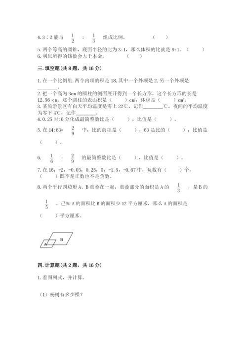 长沙市小升初数学测试卷1套.docx