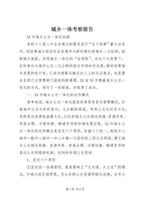 城乡一体考察报告 (3).docx