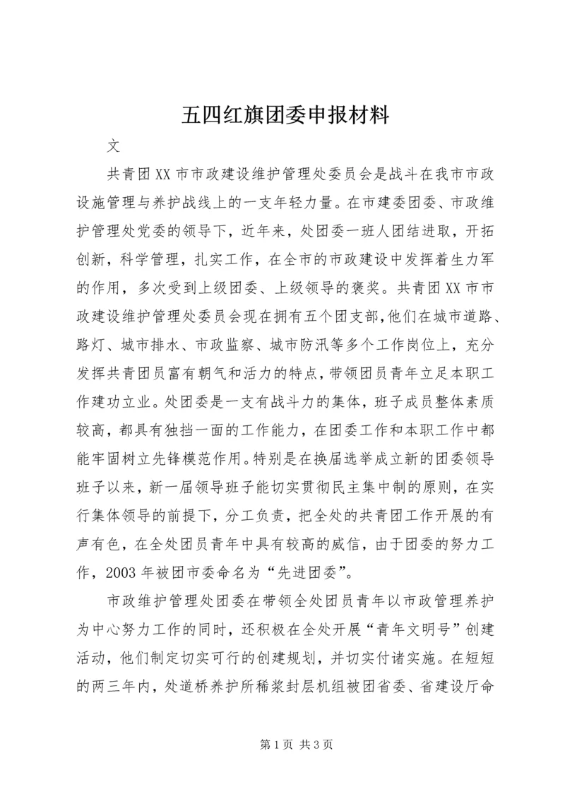 五四红旗团委申报材料.docx