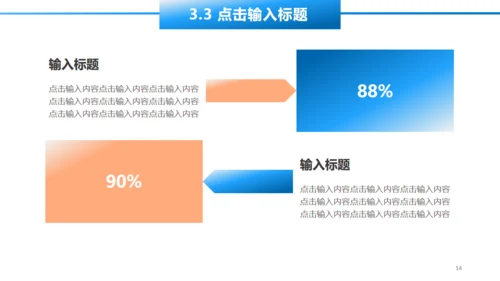 蓝色实用大气简约工作汇报通用PPT模板