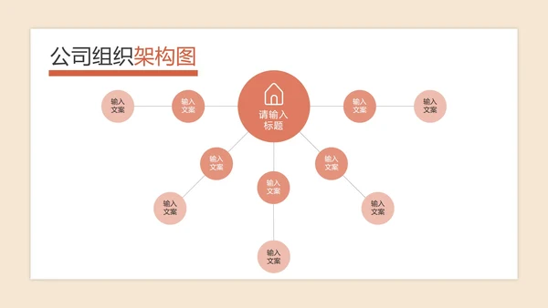 公司组织架构图PPT模板