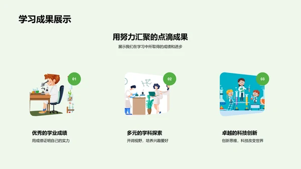 年级学习成果汇报PPT模板