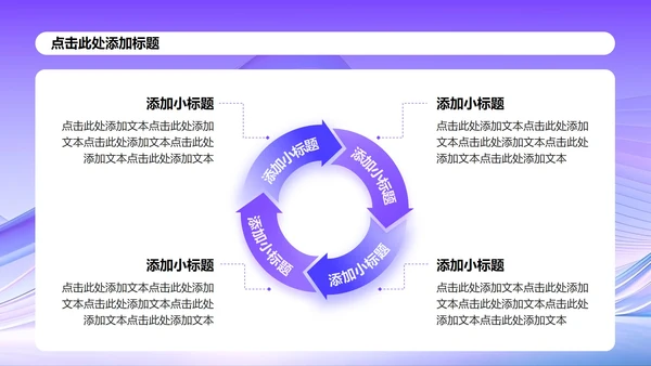 紫色渐变简约风大学生创新创业计划书PPT模板