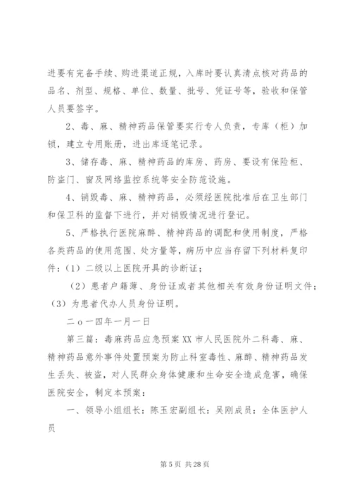 毒、麻药品应急处置预案.docx