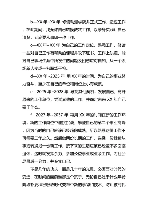 设计职业生涯规划范文4篇