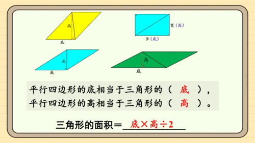 人教版五上第六单元第2课时  三角形的面积 课件