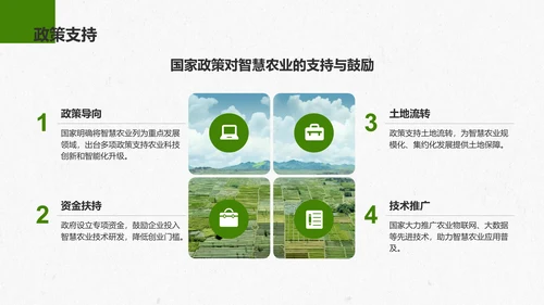 绿色商务风智慧农业创业计划书PPT模板