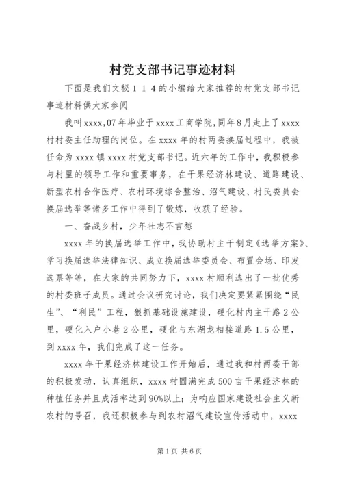 村党支部书记事迹材料 (14).docx