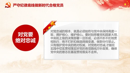 党课严明党的纪律三性四要PPT纪委监委
