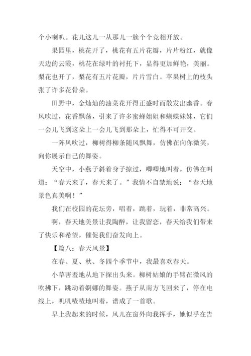 关于春天风景的作文.docx