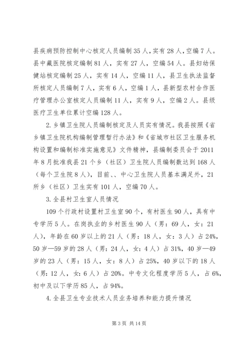 基层医疗卫生事业发展调研报告.docx