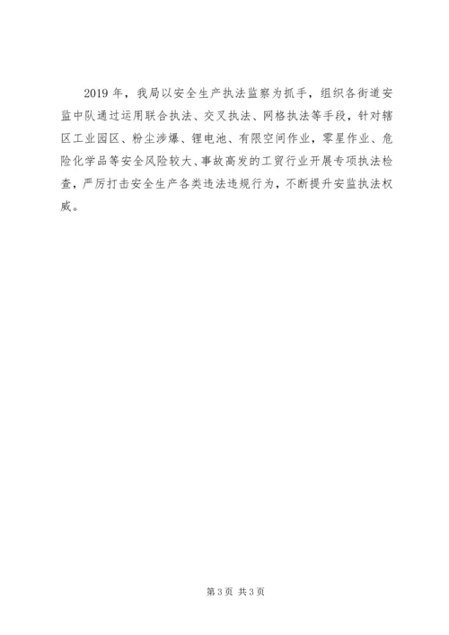 应急管理局执法科XX年上半年工作总结及下半年工作计划 (3).docx