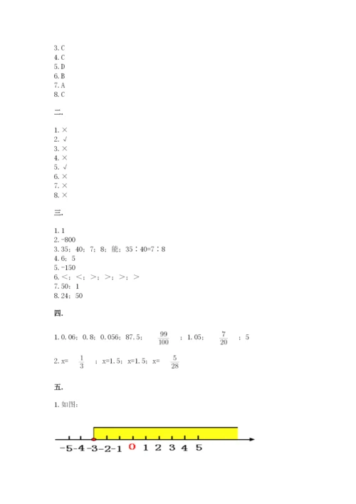 苏教版数学小升初模拟试卷附完整答案（易错题）.docx