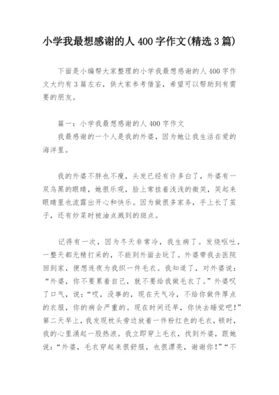 小学我最想感谢的人400字作文(精选3篇).docx