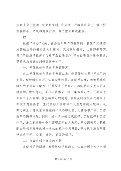 县物价局干部改进工作作风和廉洁自律情况自查报告_1.docx