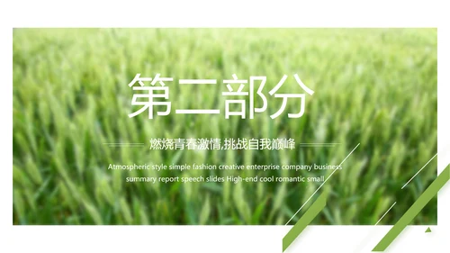 绿色农产品介绍宣传动态PPT模板