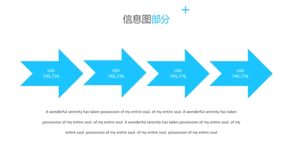 干净蓝色创意版式公司简介商务PPT模板