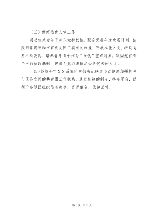 机关团委工作计划.docx