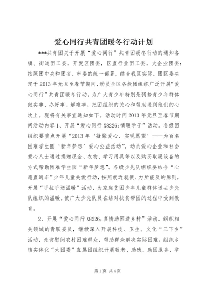 爱心同行共青团暖冬行动计划.docx