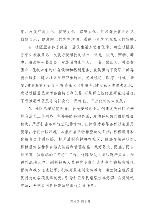 全区文明社区创建方案.docx