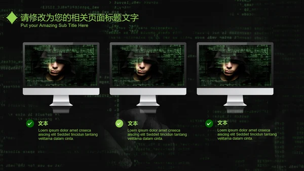 互联网信息安全汇报PPT模板
