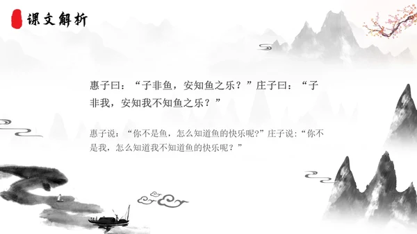 庄子与惠子游于濠梁之上2语文课件