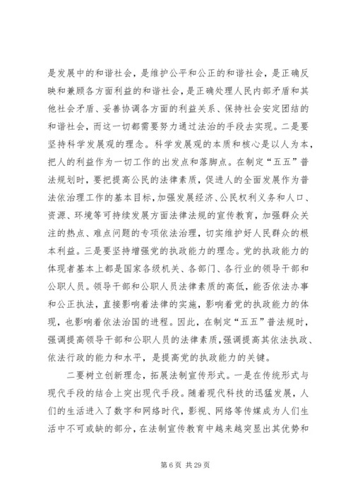 做好五五普法工作的几点思考 (2).docx