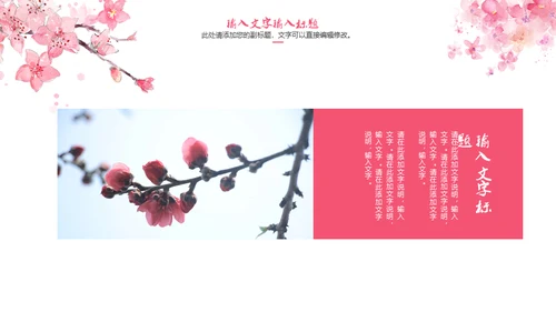 三生三世十里桃花浪漫爱情通用PPT模板