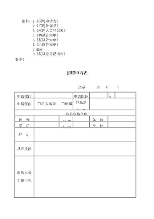 公司招聘录用管理统一规定