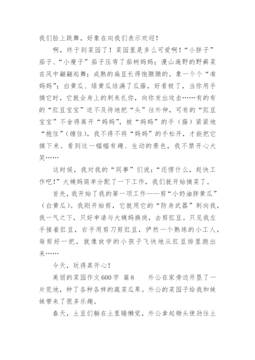 美丽的菜园作文600字.docx