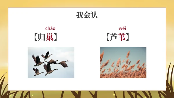 部编版四年级上册《秋晚的江上》