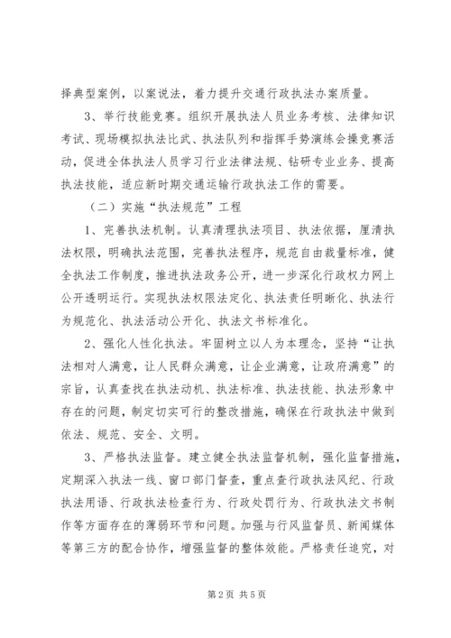 交通局执法形象提升年实施方案.docx