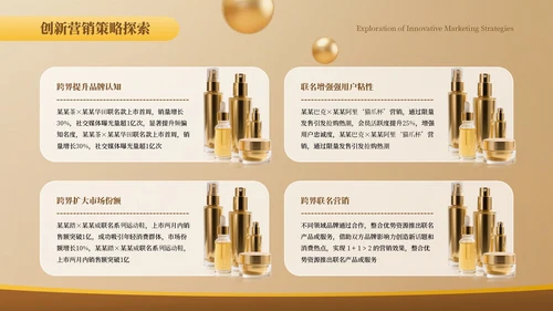 橙色商务美妆护肤行业营销策划PPT模板