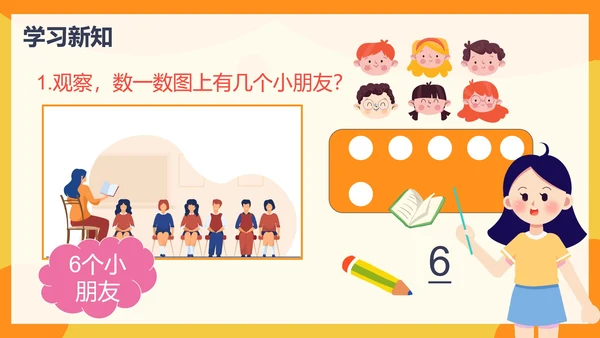 人教版数学上册67的认识课件PPT模板