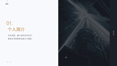 黑金岗位竞选PPT模板