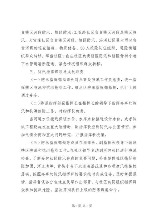 街道社区防洪应急预案.docx