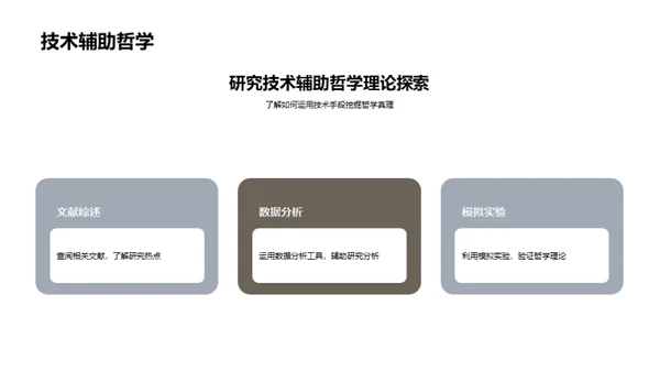 哲学：研究路径与应用