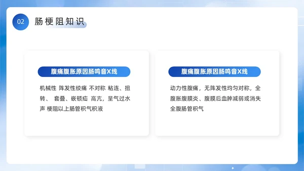 蓝色简约风医务人员肠梗阻疑难病例讨论PPT模板