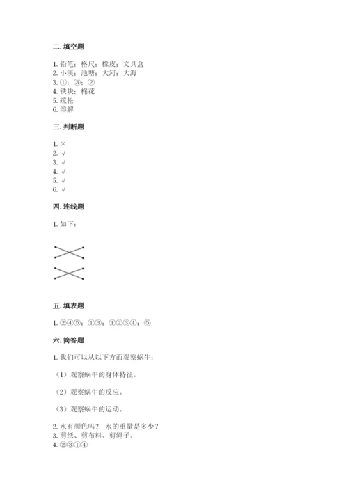 教科版一年级下册科学期末测试卷附参考答案（培优a卷）.docx