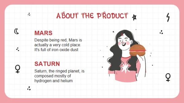 女孩力量卡通人物通用PPT模板