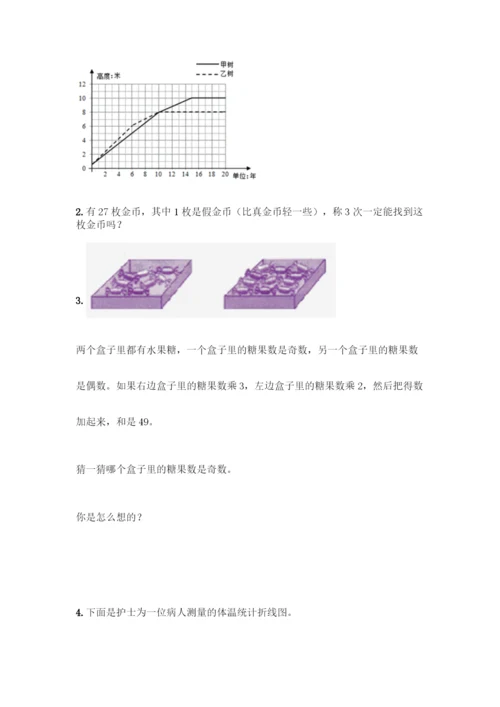 人教版五年级下册数学期末测试卷带答案AB卷.docx